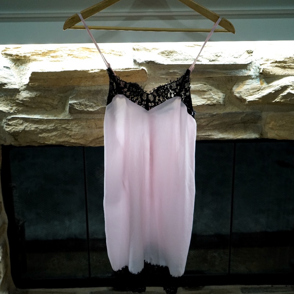 Pink slip dress sleepwear